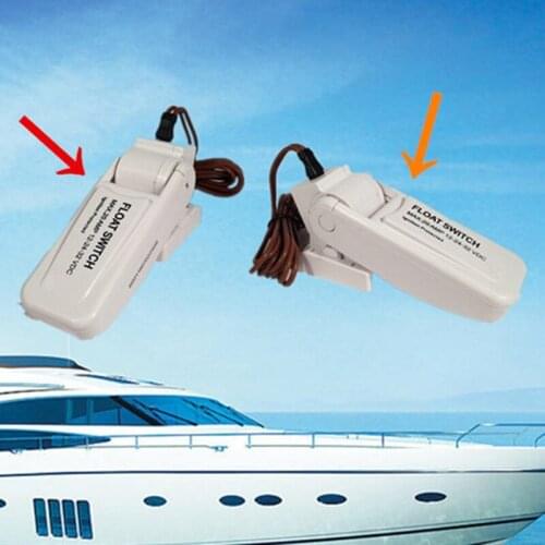 JIUWAN 1pc 1100GPH 12V U7W6 Automatic Bilge Pump Boat Submersible Pump Marine Float Switch for Boat Ship Accessories
