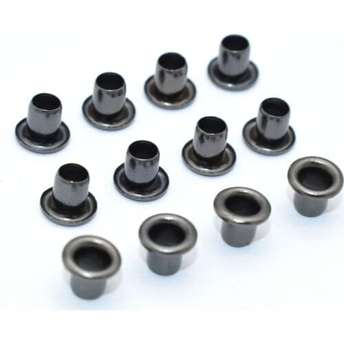 Black Eyelet Grommets 2.5mm Grommet Eyelet Metal Grommet Rivets Purse Accessories for Sewing Shoes Bag Making Hardware Canvas