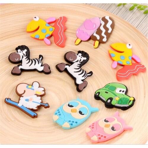 Hot Sale 1PCS Mini Silicone Cartoon Animal Fridge Magnets Whiteboard Sticker Refrigerator Magnets Kids Gift Home Decoration
