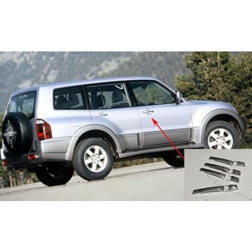 Chrome ABS Door Handle Cover Trim for 2001-2006 Mitsubishi Montero V73 Pajero