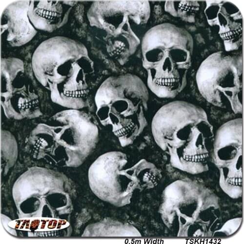 ITAATOP Free Shipping 5Sqm Skull Pattern Hydrographic Films Water Transfer Film Width 50cm TSN1432
