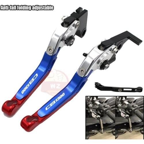 Laser Logo CB1300 CNC Folding Extendable Motorcycle Brake Clutch Levers For HONDA CB1300 CB 1300 2008 2009 2010 2011 2012