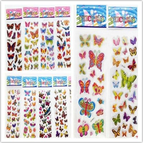 Hot Top 3D Puffy The Butterfly Stickers Kids Crafts Paper Crafs Gift-kids Birthday Xmas Game Gift