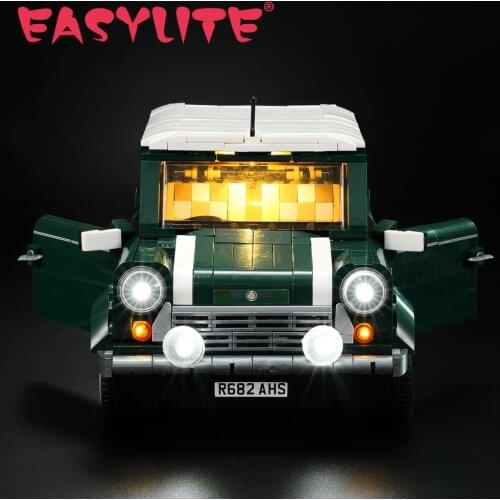 LED Light Set For 10242 And 21002 MINI Cooper DIY Toys Blocks Bricks Only Lighting Kit Not Include Model