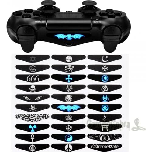 Occult Secret Light Bar Covers Decal Stickers for PS4 Slim Pro Controller 30 PCS