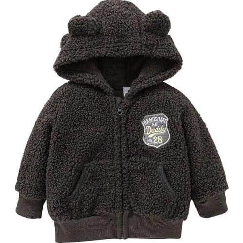 2021 New Baby Boy Girl Coat Cartoon Hooded Zipper Jacket Thick Autumn/Winter Cute Toddler Baby Clothes 3-24M