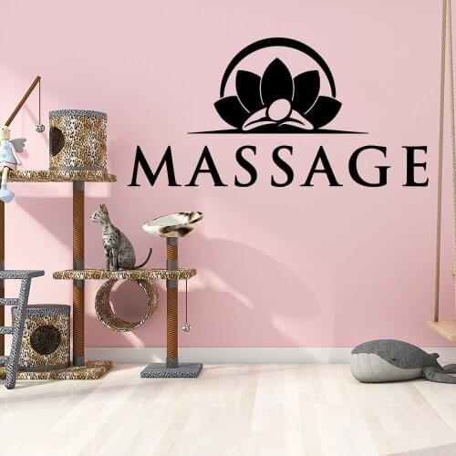 Excellent Massage yoga Vinyl wall sticker Spa For Yoga Room Decor Art Decal Spa Room stickers on the wall