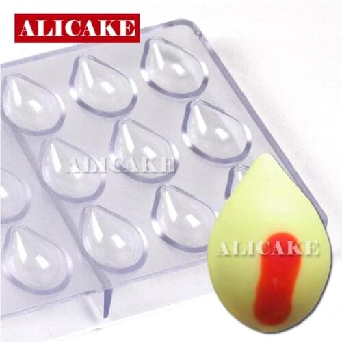 3D Polycarbonate Chocolate Mold Tools Petal Form Tray Cake Decorating Food Mould For Chocolate Bakery Baking Pastry Tools