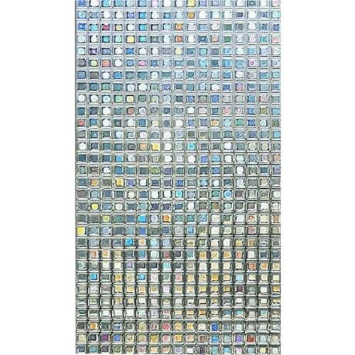 Rainbow Decorative Window Film Tinted Static Self Adhesive Cling Glass Stickers 3D Mosaic Privacy Glass Foil