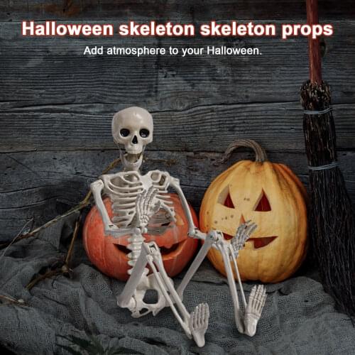 Halloween Skeleton Prop Skull Skeleton Hand Halloween Party Decor For Home Horror Luminous Movable Scary Halloween Decoration