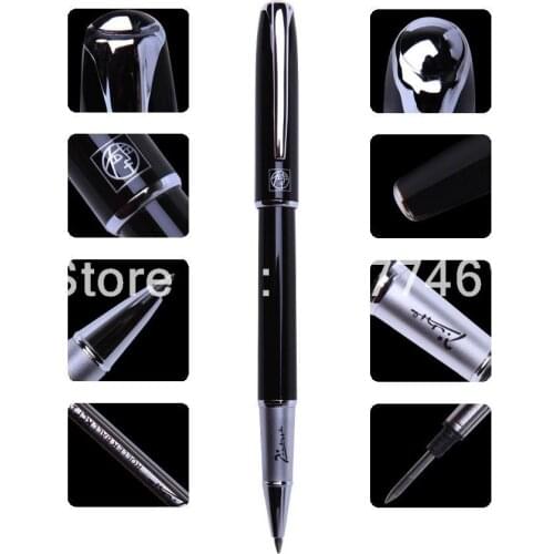Hot sell-Candy color Picassoo 916 brand rollerball pen stationery office metal pen for gift black white red pink blue Optional