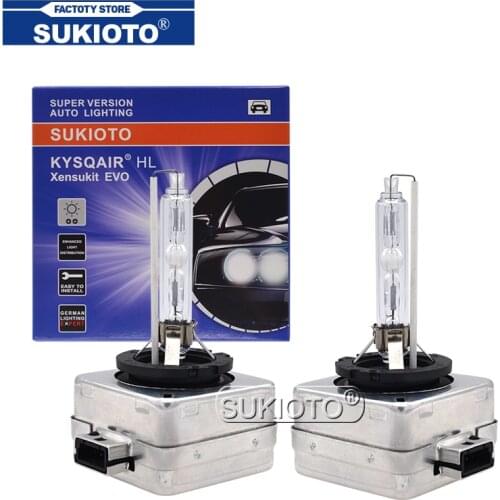 SUKIOTO Super Bright Headlights D1S D2S D3S D4S Xenon HID Car Bulb 35W 55W 3800LM Automobiles Headlamps 4300K 5000K 6000K 8000K