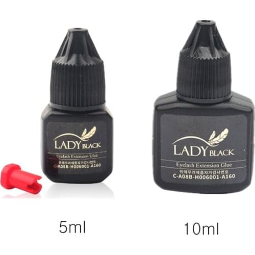 LADY BLACK Sky Glue Eyelash Glue Adhesive Strong Black Glue Korea Super Eyelash Extension Glue No Irritating No Sensitive