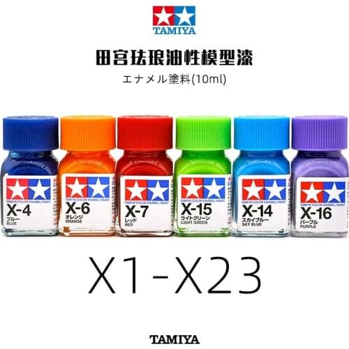 10ml Tamiya Color Enamel Paint X1-X35 Colors Painting For Assembly Model