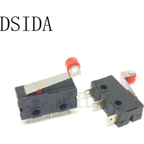 10PCS Hot sale Mini Micro Switch 3Pin With Roller Limit Switch KW12-3