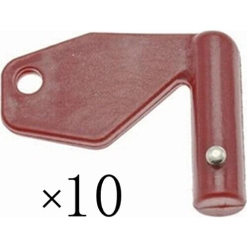 10pc For Volvo Disconnect Battery Isolator Keys #8157766 For Volvo Articulated Hauler