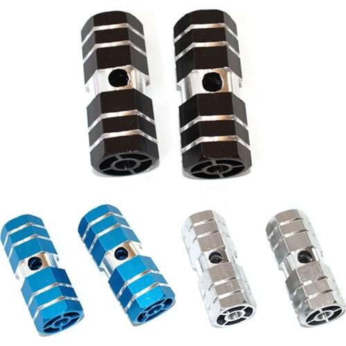 2Pcs Non-slip Bicycle Pedal Front Rear Axle Foot Pegs Aluminum MTB Bike BMX Footrest Lever Cylinder Bike Pedals