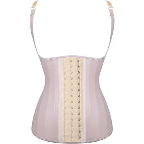 25 Steel Bones Latex Vest Waist Trainer Slimming Underwear Bodsuit Slimming Belt Modeling Strap Shapers Body Shaper Vest