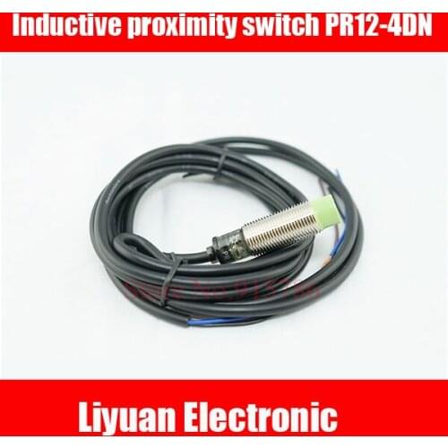3pcs Inductive proximity switch PR12-4DN sensor DC three-wire NPN normally open 10-24V