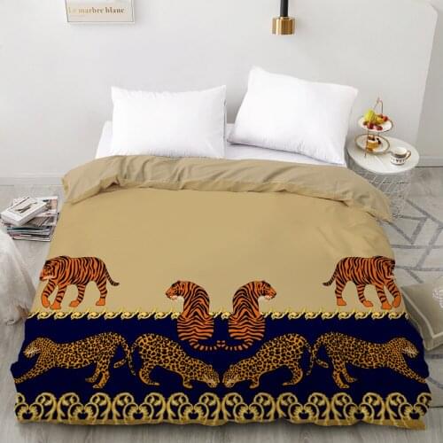 3D Duvet cover Quilt/Blanket/Comfortable Case Luxury Bedding 135 140x200 150x200 220x240 200x220 for Home Baroque leopard