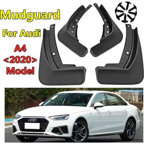 4pcs New Style PP Soft Plastic Car Mudguard For Audi- A4 2020 Auto Front And Rear Tire Fender Flexible Thickening Mud Flaps
