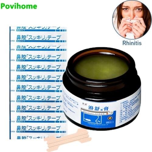 6pcs Rhinitis Sinusitis Cream Breath Nasal Strips Nasal Ointment Sneezing Runny Treament Nasal Congestion Antipruritic Ointment