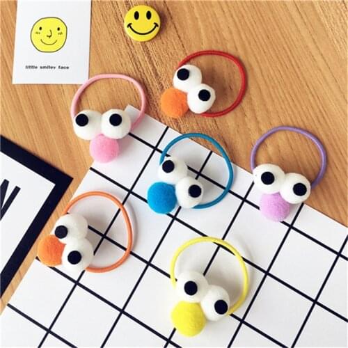 60 pcs/lot Sesame Street plush hair bands anime cartoon ELMO rubber band bracelet girls hair accessories 6 colors INS toys