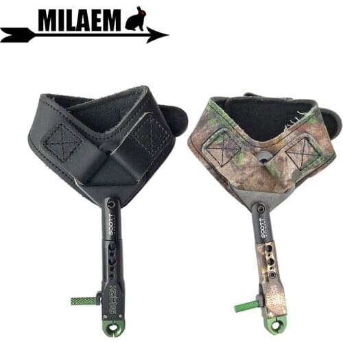 1pc Archery Compound Bow Wrist Release Aids 360 Rotating Caliper Straps Trigger Training Compound Bow Shooting Accessories