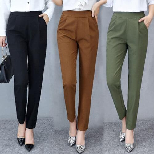 Women Pants 2021 Spring And Summer Stretch Womens Loose Trousers Casual Suit Pants Women Pantalones De Mujer