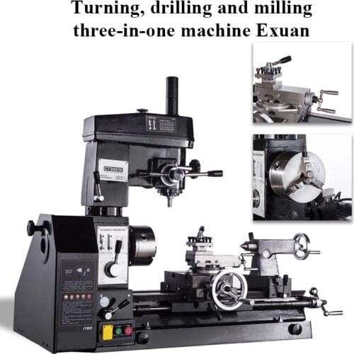 CT300 household lathe, small multi-function lathe, bench drill, turning, drilling and milling machine, metal milling machine