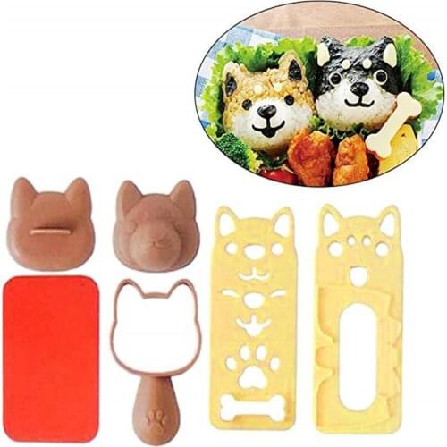 DIY Sushi Mini Rice Tools Selling Kitchen Gadgets Cute Cartoon Sushi Nori Rice Mold DIY Tool Sushi Tools Food grade silicone