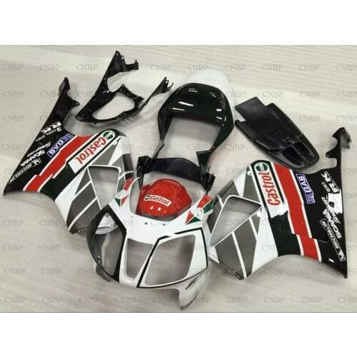 For Honda VTR1000 RR 2000 - 2006 Fairings RTV1000R RC51 06 05 Fairing Kits RTV1000R RC51 03 04 Black White Full Body Kits