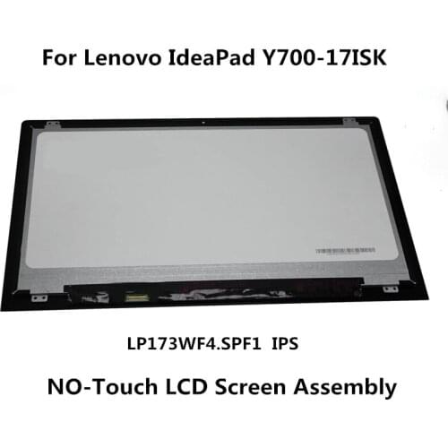 FHD 1080P 17.3 inch LED LCD Front Glass Display Screen Panel Assembly for Lenovo IdeaPad Y700-17ISK 80Q0 Non-Touch