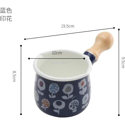 Pots for Cooking Baby Food Pot for Boiling Milk Cooking Pot Non Stick Kitchen Multifunctional Non-stick Pot with Wooden Handle