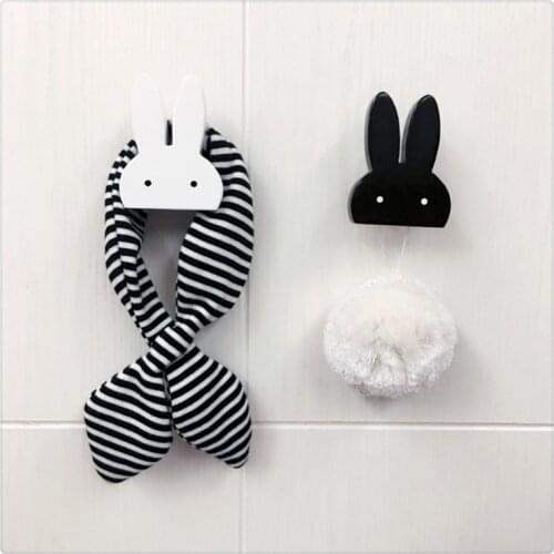 Rabbit Wood Hook Coat Hooks Wall Hanger Decorative Kids Children Baby Room Wooden Hook Wall Hanger