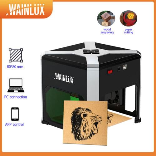 Wainlux Laser Engraver K6 3000mw CNC Wifi Mini Laser Engraving Machine DIY Logo Mark Printer Cutter Woodworking Wood Plastic