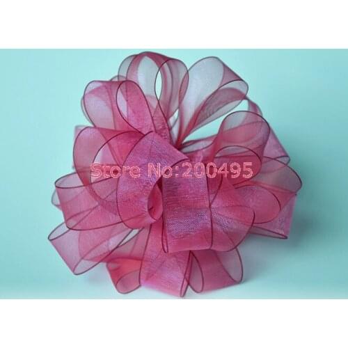 [IuBuFiGo] 168 Color sell New snow yarn Sheer Satin Ribbon Gift Packing 200yard/roll 1/2" 13mm Multicolor riband