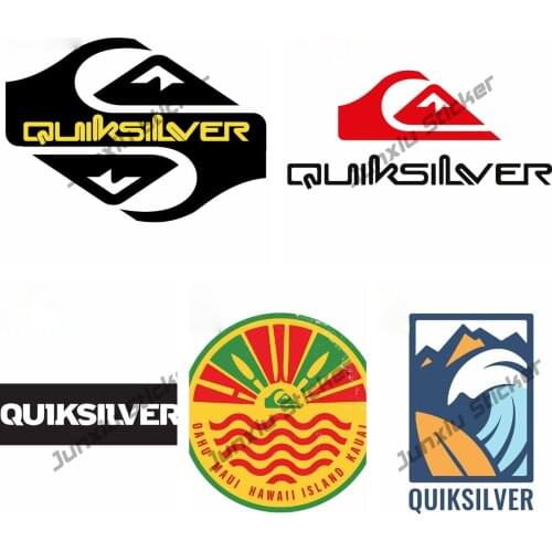 Hot Quiksilver Waterproof Decal DIY Car Stickers Anime Waterproof Scratch-proof Vehicle JDM SUV Fine Decor Decorative KK12x4cm