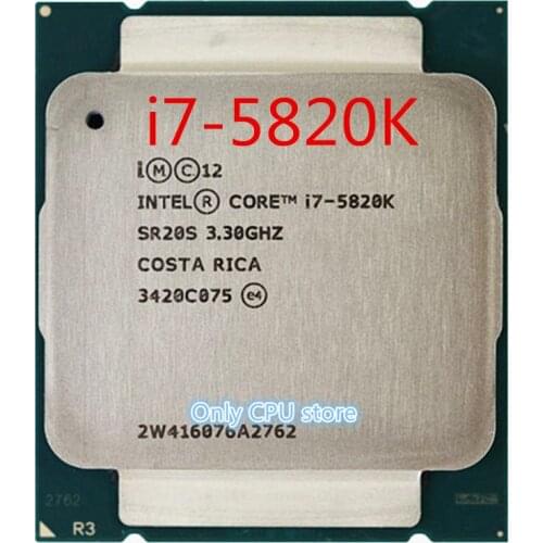 Free shipping for intel I7 5820K Packed I7 CPU X99 motherboard supports six- processor DDR4