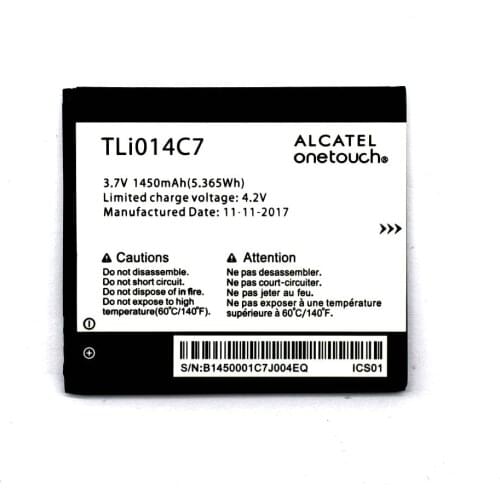 New TLi014C7 Phone 1450mAh battery For Alcatel One Touch Pixi First 4024D 4.0" Mobile Phone