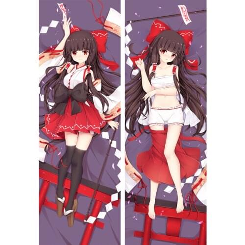 Touhou Project Hakurei Reimu Anime full body pillow cover case Decorative Hugging Body Dakimakura pillowcases18117