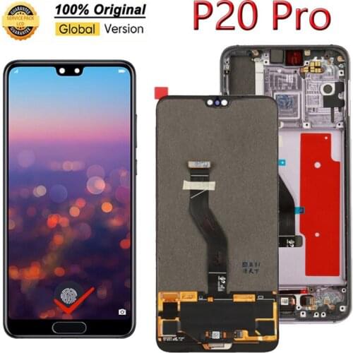 Original Super AMOLED Display For Huawei P20 Pro LCD Touch Screen With fingerprint Digitizer CLT-L09 L29 AL01 Repair Parts