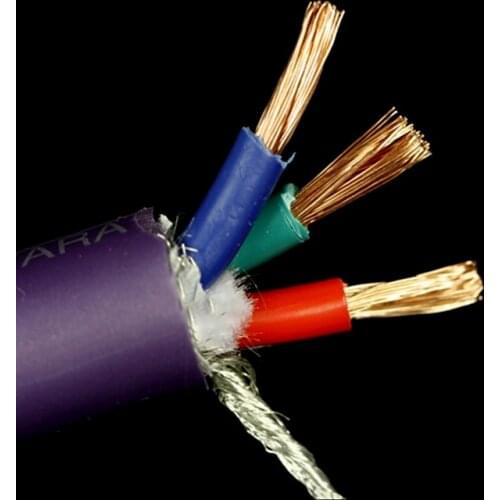 TARA LABS SA-OF8N Silver Shield OFC Power Cable for DIY Amplifier CD Player Home Theater -(Sell Per 1m)