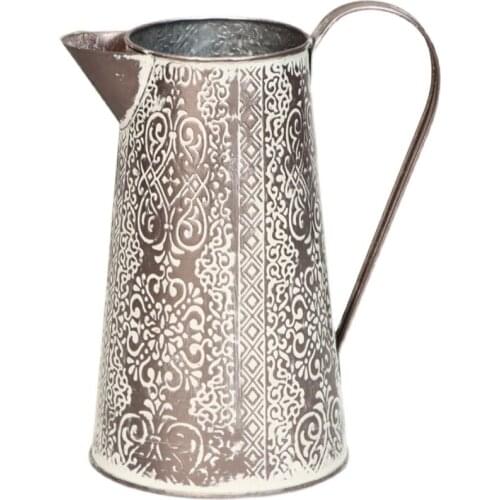 TT Collection Home Ornament Antique Distressed Iron Flower Pot More Meat Watering Pot Flower Pot