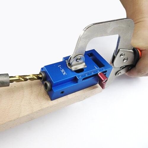 XK-1 Mini Kreg Style for Kreg Style Pocket Hole Jig Kit System for Wood Working Joinery + Step Drill Bits Accessories Wood Tools