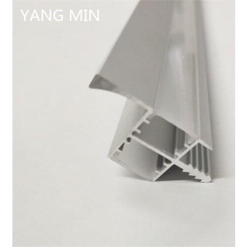 YANGMIN Free Shipping 2M/PCS aluminum profile led strip light square led strip corner channel aluminum channel
