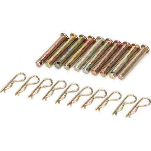 10set Farming Machine Air Cool Diesel Engine Accessories 8*50mm R Type Pin Set For 178F 186F
