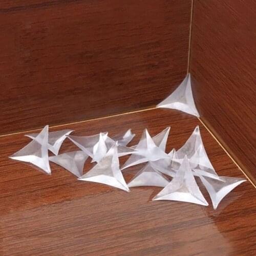 50PCS Crystal dustproof horn cabinet furniture silicone drawer chest Angle corner post cabinet corner and dirt artifact