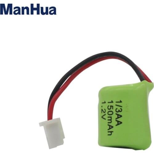 Manhua 150mAh 1/3AAAA Batteries 1.2v Rechargeable nicd Battery 1.2V Ni-Cd aa Baterias bateria recarga