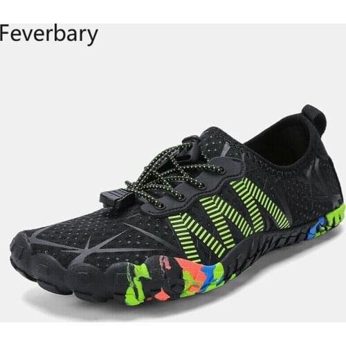 Feverbary Men Aqua Shoes Summer Barefoot Shoes Women Outdoor Hiking Trainer Boots Fishing Surfing Swimming Sport Shoes